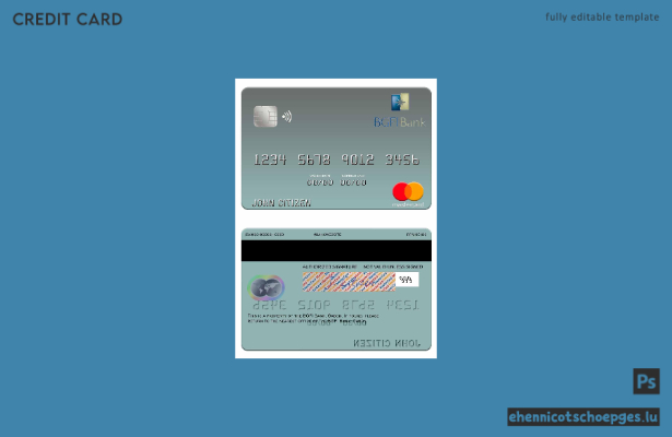 Beispielvorschau der Gabon BGFI Bank Mastercard